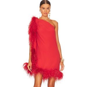 Cult Gaia Myrtle Dress in Rouge XS